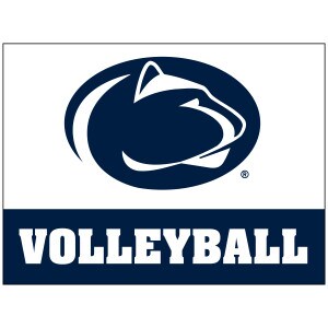 removable sticker with Penn State Athletic Logo above Volleyball